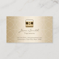 Luxury Gold Monogram Yoga instructor