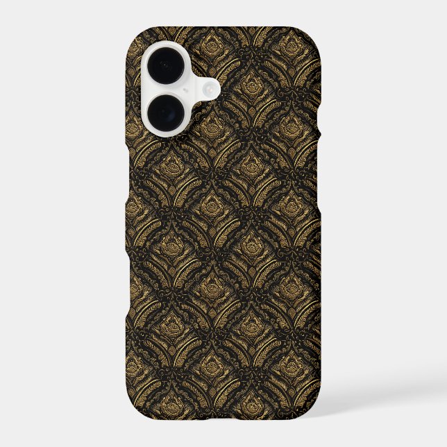 Luxury Gold Ornamental Damask Pattern (Back)