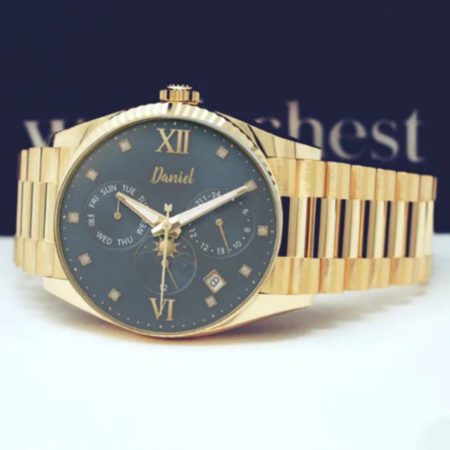 Luxury Gold  Personalized with Name & Date Watch (Creator Uploaded)