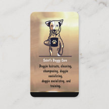 Luxury Gold Pet Sitter Dog Walker Groomer 