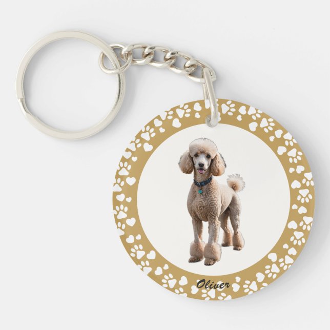 Luxury Gold Photo Frame Pet Memorial Keepsake Key Ring (Front)