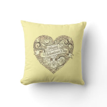 Luxury Gold Rose Heart Elegant Cream Valentine
