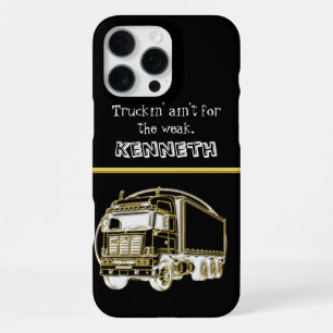 Luxury Gold Semi-Truck Image iPhone 16 Pro Max Case