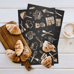 Luxury Gold Sparkle Baking Cooking Utensil Bakery Tissue Paper
