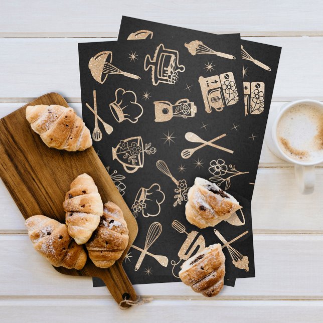 Luxury Gold Sparkle Baking Cooking Utensil Bakery Tissue Paper (Creator Uploaded)