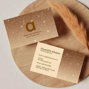 Luxury Gold Sparkle Business Card