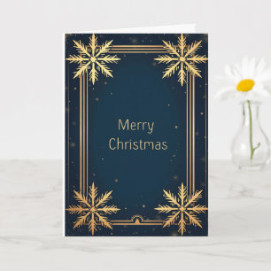 Luxury Gold Starburst Christmas Holiday Card