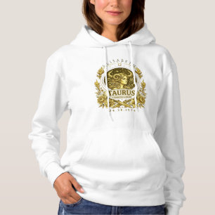 Luxury Gold Taurus Zodiac Goddess – Feminine Hood Hoodie