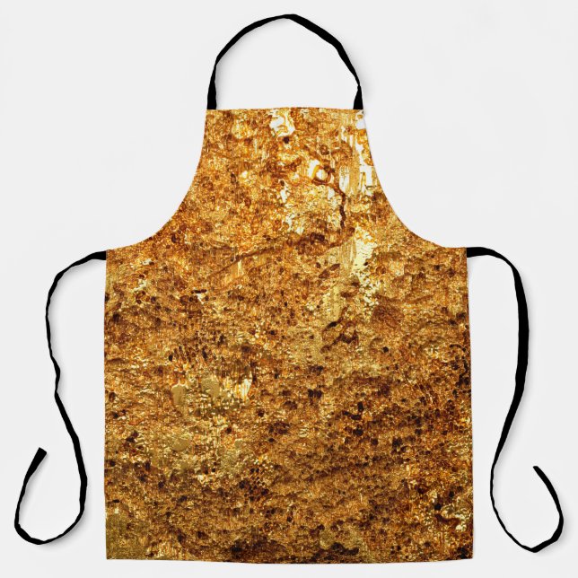 Luxury gold texture. apron (Front)
