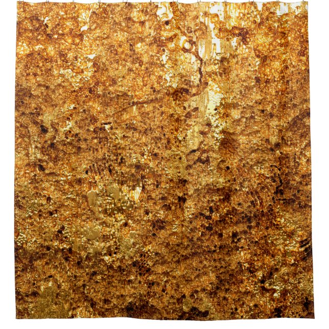 Luxury gold texture. shower curtain (Front)
