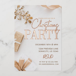 Luxury Gold Typography Christmas Party