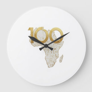 Luxury Golden Africa 100 Years Centennial Legacy - Large Clock