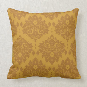 Luxury Golden Damask Cushion