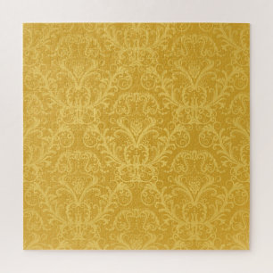 Luxury Golden Floral: Seamless Wallpaper Jigsaw Puzzle