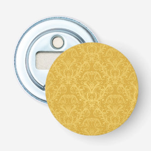 Luxury Golden Floral Wallpaper Bottle Opener