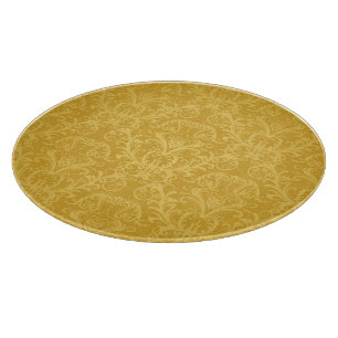 Luxury Golden Floral Wallpaper Cutting Board