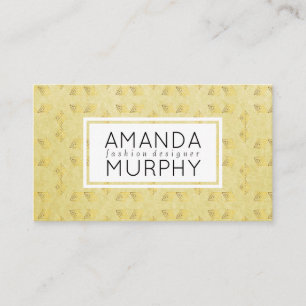 Luxury Golden Geometric Pattern Business Card