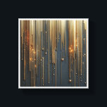Luxury Golden Rain - Shimmering Metallic Strings a Canvas Print<br><div class="desc">An enchanting abstract composition featuring delicate vertical strings of liquid gold and glowing particles of light. The contrast of radiant golden highlights and shimmering stardust against a deep slate background creates a magical, high-glam aesthetic. Perfect for elegant bedrooms, luxury lounges, or as a sophisticated backdrop for modern interior spaces.</div>