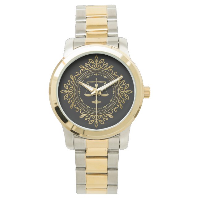 Luxury Golden Scales of Justice | Best Gifts Watch (Front)