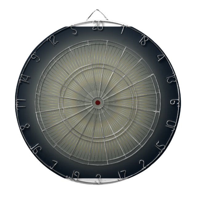 Luxury Golden Spiral Modern Navy Dartboard (Front)