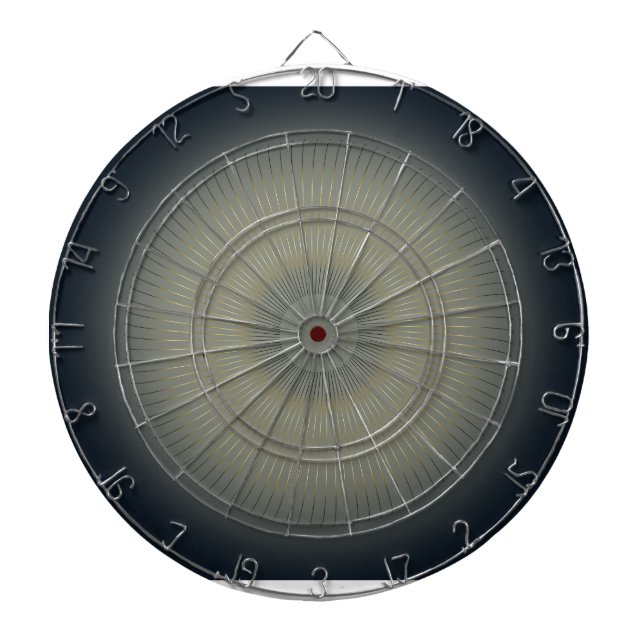 Luxury Golden Spiral Modern Navy Dartboard (Front)