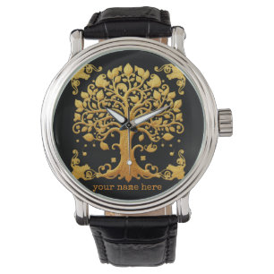 Luxury Golden Tree of Life Watch