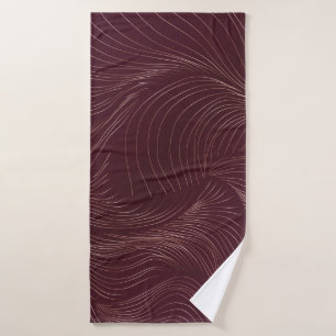 Luxury golden wallpaper. Art Deco Pattern. Vintage Bath Towel