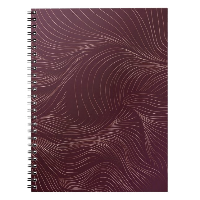 Luxury golden wallpaper. Art Deco Pattern. Vintage Notebook (Front)