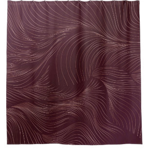 Luxury golden wallpaper. Art Deco Pattern. Vintage Shower Curtain