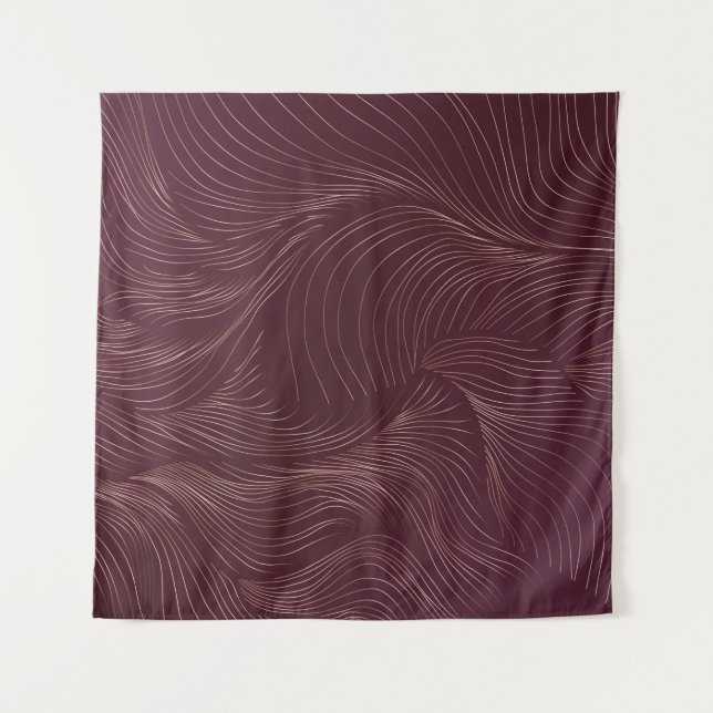 Luxury golden wallpaper. Art Deco Pattern. Vintage Tapestry (Front)