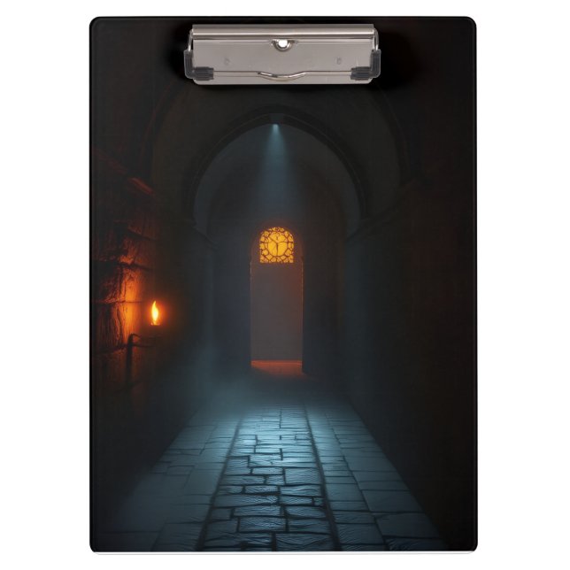 Luxury Gothic Castle Halloween Clipboard (Front)