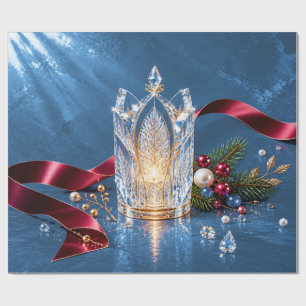 Luxury Gothic Slate Christmas Wrapping Paper