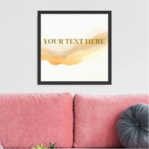 Luxury Gradient Landscape Poster – Add Your Own Te Canvas Print