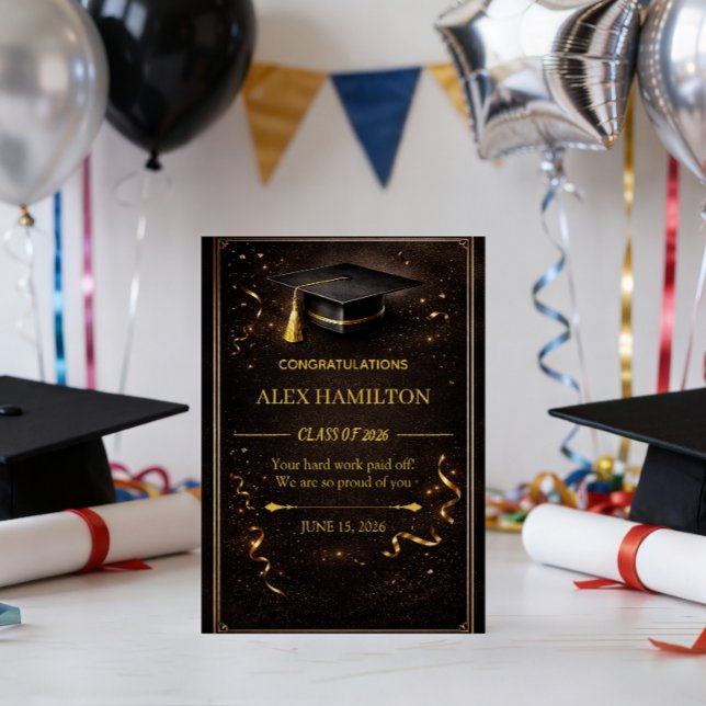 Luxury Graduation Invite Editable (Creator Uploaded)