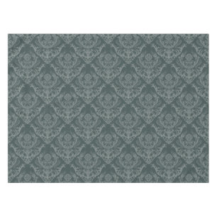 Luxury green floral damask wallpaper tablecloth
