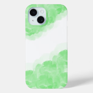 Luxury Green Magic Rose Watercolor Abstract Art iPhone 15 Case