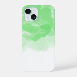 Luxury Green Magic Rose Watercolor Abstract Art iPhone 15 Case