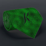 Luxury Green Monochromatic Background Neck Tie<br><div class="desc">Green monochromatic luxury background. Cool modern glam design. Optional monogram.</div>