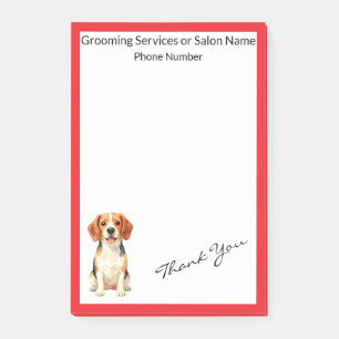 Luxury Grooming Dog Personalized Modern Collection Post-it Notes