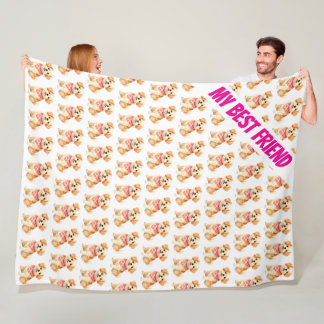 Luxury Grooming Pet Personalized Modern Collection Fleece Blanket