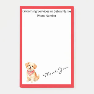 Luxury Grooming Pet Personalized Modern Collection Post-it Notes