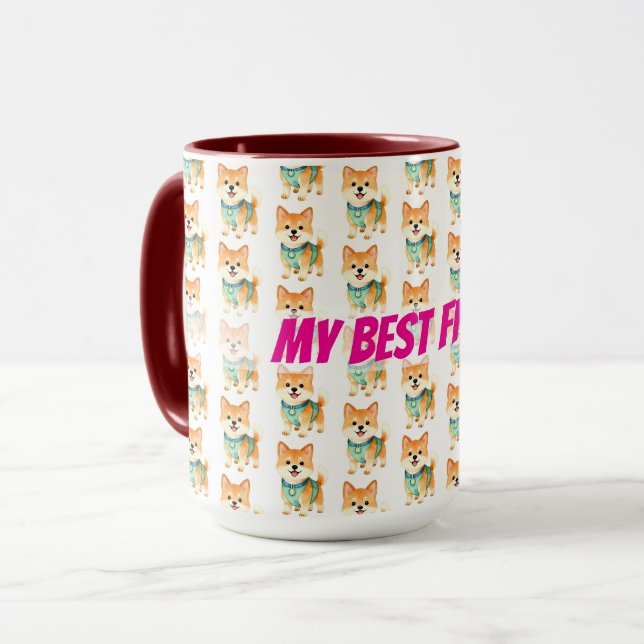 Luxury Grooming Pet Personalized Trendy Collection Mug (Front Left)