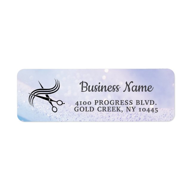 Luxury Hair Salon Packaging Label  (Front)