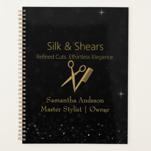 Luxury Hair Studio Stylish   Glitter Design Planner