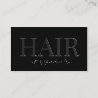 Luxury Hair Stylist Business Card