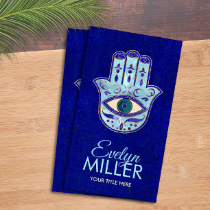 Luxury Hamsa Hand Ornament Business Card