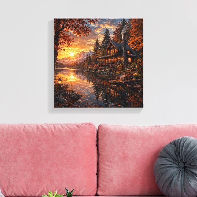Luxury Haunted Mansion Halloween Wall Art | Gothic (Insitu(LivingRoom))