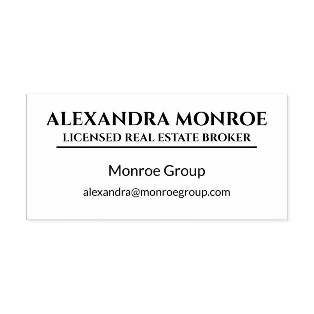 Luxury Heritage Real Estate Rubber Stamp  (Design)