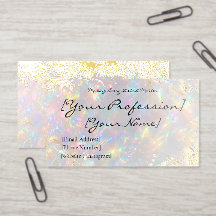 Luxury Holographic Gold Foil Business Card