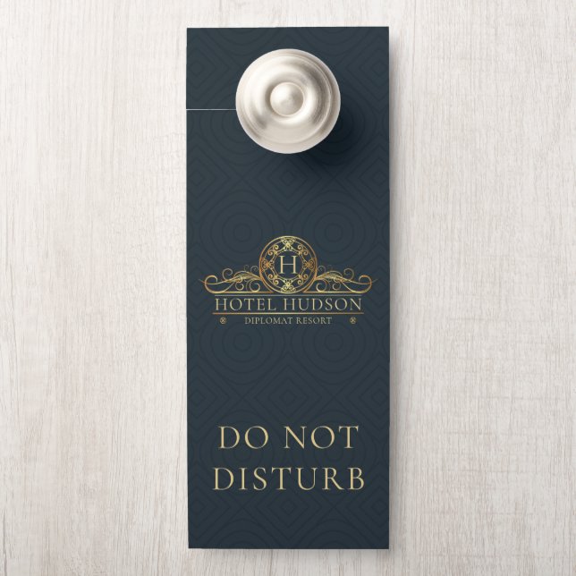 Luxury Hotel Branding Door Hanger (On Knob)